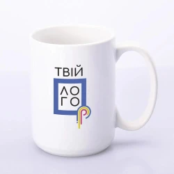 Чашка для сублімації Sublime з вашим логотипом біла 425 мл